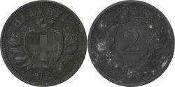 World Coins - Switzerland, 2 Rappen, 1945, Bern, Zinc, , KM:4.2b