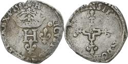 World Coins - France, Henri III, Double Sol Parisis, 158[?], Montpellier, Billon,