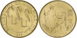 World Coins - San Marino, 20 Lire, 1972, Rome, BU, Aluminum-Bronze, , KM:18