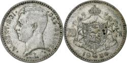 World Coins - Belgium, Albert I, 20 Francs, 1934, Brussels, Silver,