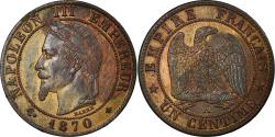 World Coins - Coin, France, Napoleon III, Napoléon III, Centime, 1870, Paris,