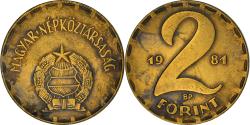 World Coins - Coin, Hungary, 2 Forint, 1981, Budapest, , Brass, KM:591