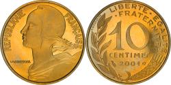 World Coins - Coin, France, Marianne, 10 Centimes, 2001, Paris, Proof / BE,