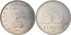 World Coins - Coin, Hungary, 50 Forint, 2004, Budapest, , Copper-nickel, KM:773