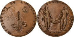 World Coins - France, Medal, Mutualité - Coopération - Crédit, 1989, Bronze, Corbin