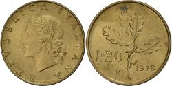 World Coins - Italy, 20 Lire, 1978, Rome, Aluminum-Bronze, , KM:97.2