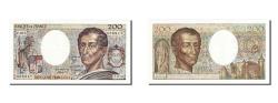 World Coins - Banknote, France, 200 Francs, 200 F 1981-1994 ''Montesquieu'', 1982, UNC(60-62)