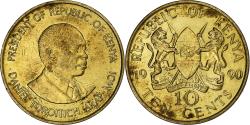 World Coins - Coin, Kenya, 10 Cents, 1990, British Royal Mint, , Nickel-brass, KM:18
