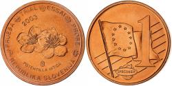 World Coins - Slovenia, Euro Cent, unofficial private coin, 2003, Copper Plated Steel