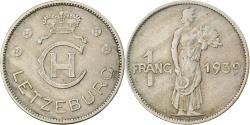 World Coins - Luxembourg, Charlotte, Franc, 1939, Copper-nickel, , KM:44