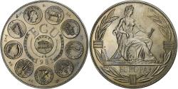 World Coins - France, Medal, Ecu Europa, Europe Assise, 1981, Copper-nickel,