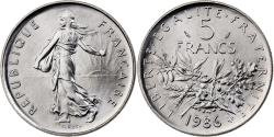 World Coins - France, 5 Francs, Semeuse, 1986, Paris, Copper-nickel, , Gadoury:771