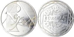 World Coins - France, 25 Euro, 2013, Respect., , Silver, Gadoury:EU 650