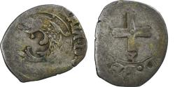 World Coins - France, François Ier, Liard du Dauphiné à la croisette, Grenoble, Billon