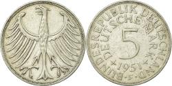 World Coins - Coin, GERMANY - FEDERAL REPUBLIC, 5 Mark, 1951, Stuttgart, , Silver