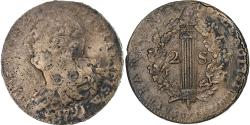 World Coins - France, Louis XVI, 2 sols François, 1791/AN 3, Lille, , Métal de cloche