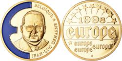 World Coins - France, Medal, Europe, Jean-Luc Dehaene, Politics, 1998, , Copper Gilt