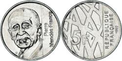 World Coins - Coin, France, Mendès France, 5 Francs, 1992, Paris, , Nickel Clad