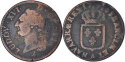 World Coins - Coin, France, Louis XVI, Sol ou sou, Sol, 1791, Paris, , Copper