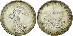 World Coins - Coin, France, Semeuse, Franc, 1909, , Silver, KM:844.1, Gadoury:467
