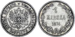 World Coins - Coin, Finland, Alexander II, Markka, 1874, Helsinki, , Silver, KM:3.2