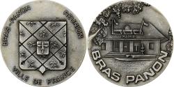 World Coins - France, Medal, Ville de Bras-Panon, Réunion, Silvered Metal,