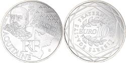 World Coins - France, 10 Euro, Aquitaine, 2012, Paris, , Silver, KM:1863