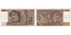 World Coins - France, 100 Francs, Delacroix, 1990, H.157, VG(8-10), Fayette:69BIS.02B, KM:154e