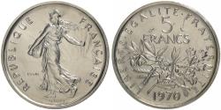 World Coins - France, 5 Francs, Semeuse, 1970, MDP, Pattern, Copper-Nickel Plated Nickel