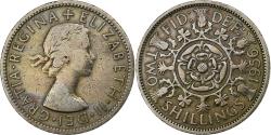World Coins - Great Britain, Elizabeth II, Florin, Two Shillings, 1956, Copper-nickel