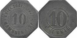 World Coins - Germany, Stadt Hamborn, 10 Pfennig, 1917, , Zinc