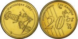 World Coins - Martinique, 20 Euro Cent, Fantasy euro patterns, Essai-Trial, Proof, 2005