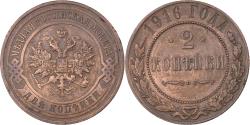 World Coins - Russia, Nicholas II, 2 Kopeks, 1916, Copper, , KM:10.3