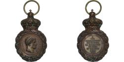 World Coins - France, Napoléon III, Médaille de Saint-Hélène, 1857, Bronze, Barre