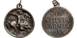 World Coins - France, Medal, Les Nuits de l'Armée, 1955, Silvered Metal,