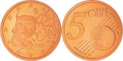 World Coins - France, 5 Euro Cent, 2000, Paris, Proof / BE, , Copper Plated Steel