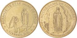 World Coins - France, Token, Touristic token, Lourdes - Bernadette et le signe de Croix, Arts