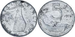 World Coins - Italy, 5 Lire, 1973