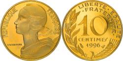 World Coins - Coin, France, Marianne, 10 Centimes, 1996, Paris, Proof / BE,