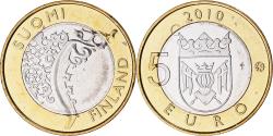 World Coins - Finland, 5 Euro, Provinces - Finland proper, 2010, Vantaa, , Bi-Metallic