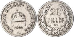 World Coins - Coin, Hungary, 20 Fillér, 1894