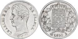 World Coins - France, Franc, Charles X, 1830, Rouen, Silver, , Gadoury:450, KM:724.1