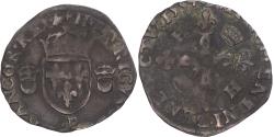 World Coins - Coin, France, Henri II, Douzain aux croissants, 1554, Dijon, , Billon