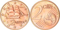 World Coins - Greece, 2 Euro Cent, 2008, Athens, , Copper Plated Steel, KM:182