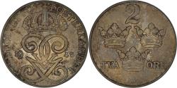 World Coins - Coin, Sweden, Gustaf V, 2 Öre, 1943, , Iron, KM:811