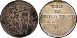 World Coins - France, Medal, Union des Industries Chimiques, 1971, Silvered bronze,