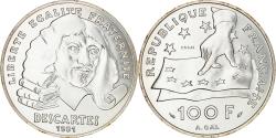 World Coins - Coin, France, Descartes, 100 Francs, 1991, ESSAI, , Silver, Gadoury:906