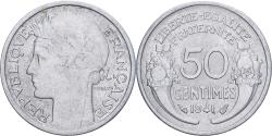 World Coins - France, 50 Centimes, Morlon, 1941, Paris, Aluminum, , KM:894.1a