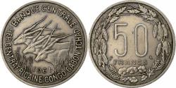 World Coins - EQUATORIAL AFRICAN STATES, 50 Francs, 1961, Paris, Copper-nickel,