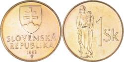 World Coins - Coin, Slovakia, 15th Century of Madonna and Child, Koruna, 1993,